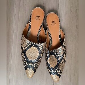 H&M Women's Snakeskin Mules size 41. No offers